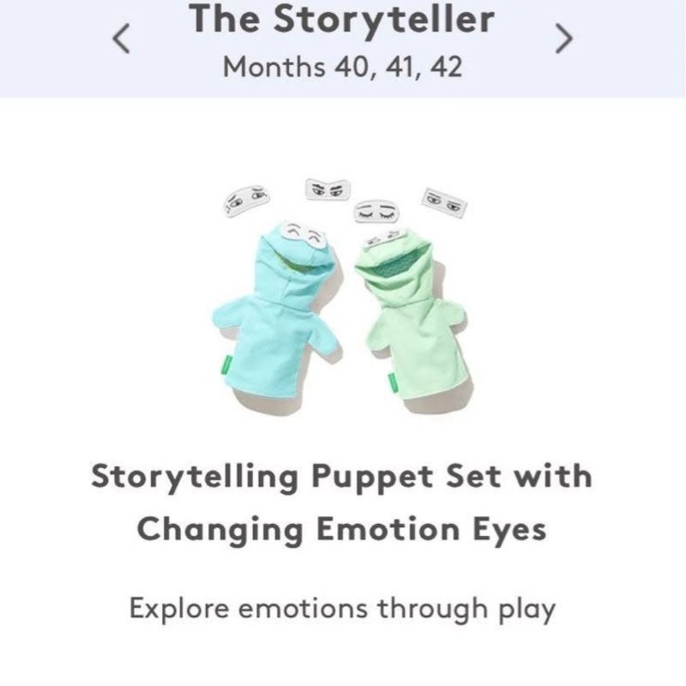 Lovevery Puppet Set with changing eyes
